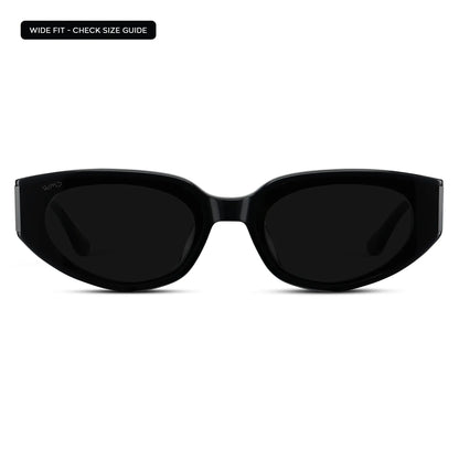 Flat-Lens Cat-Eye Sunglasses