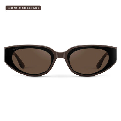Flat-Lens Cat-Eye Sunglasses